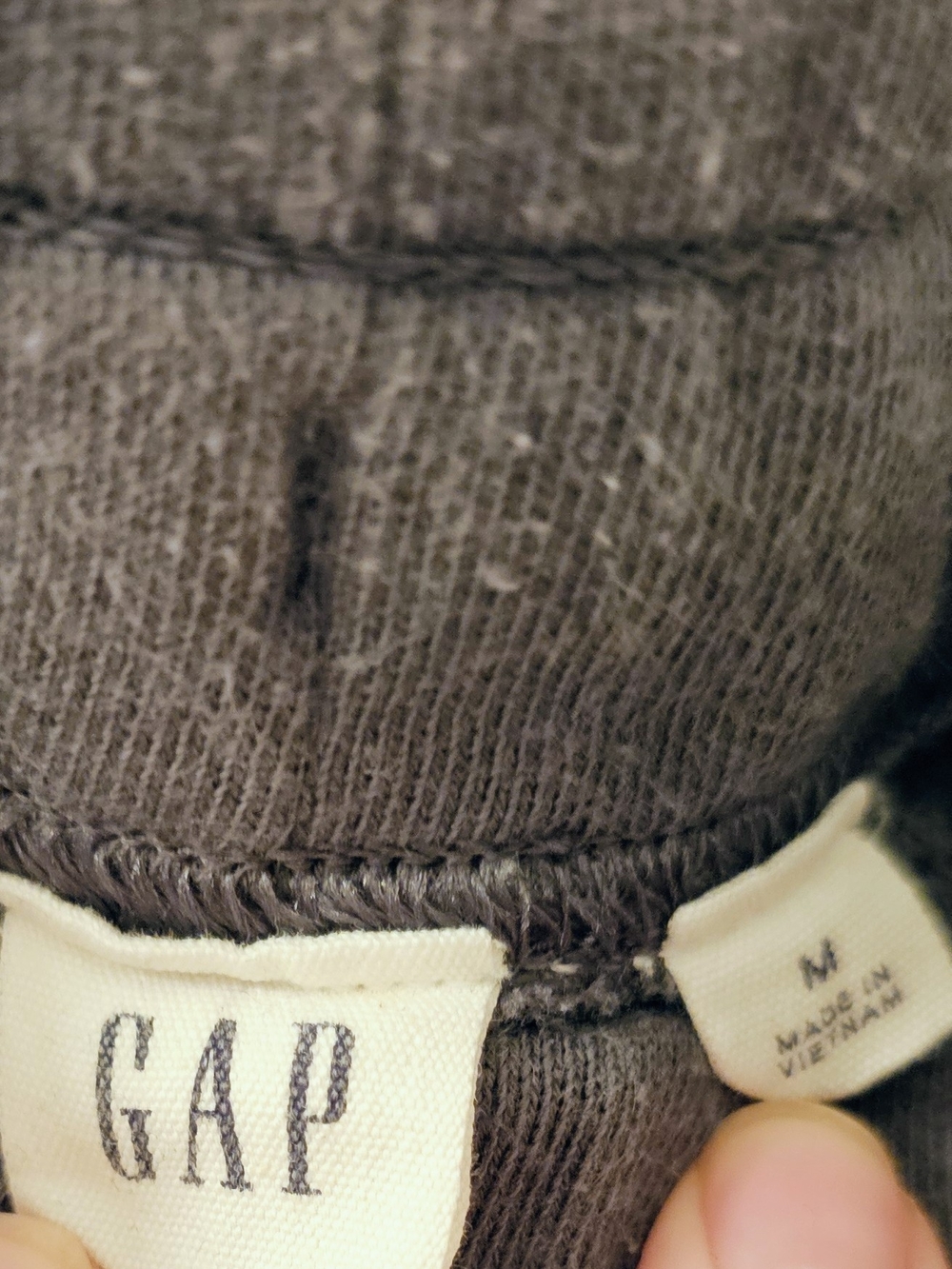 GAP Vintage Soft Sweat Shorts M Charcoal Gray Drawstring Lounge Athleisure - Picture 5 of 5